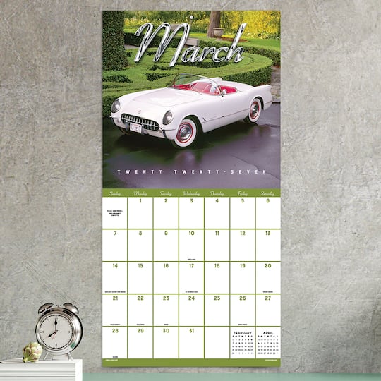2027 Classic Cars Wall Calendar